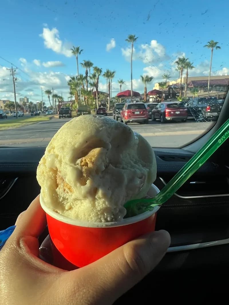 View of The Scoop Ice Cream Parlor & Deli in South Padre Island, TX