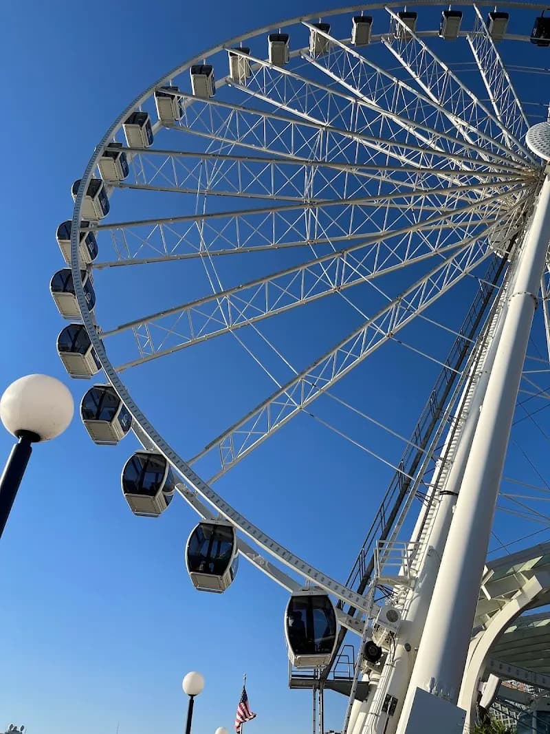 View of The Seattle Great Wheel in Seattle, WA