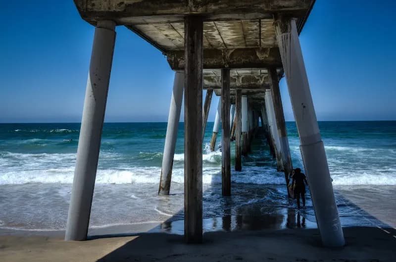 View of The Strand in Manhattan Beach, CA
