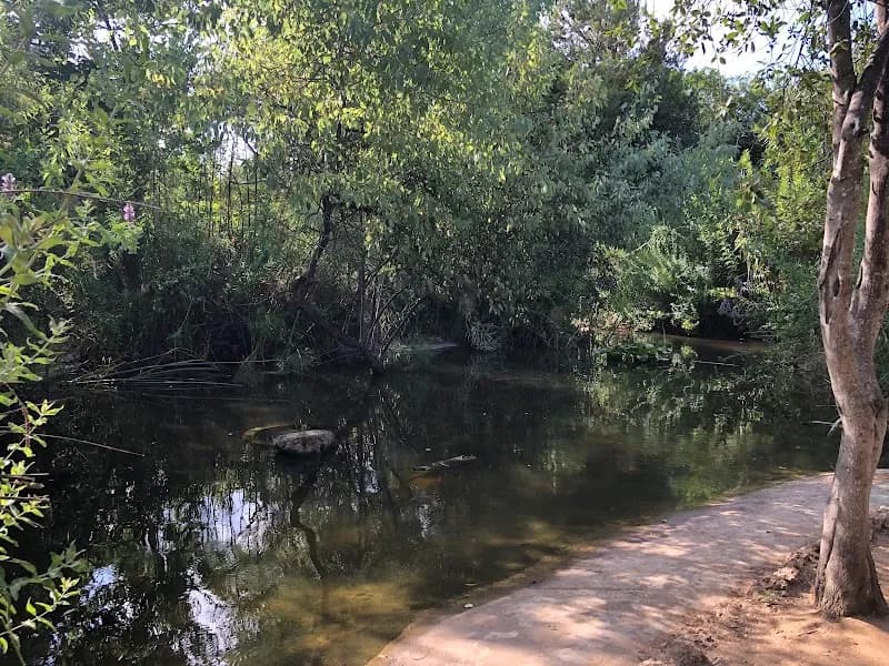 View of The Tel Aviv Botanical Gardens in Beit Dagan, TA