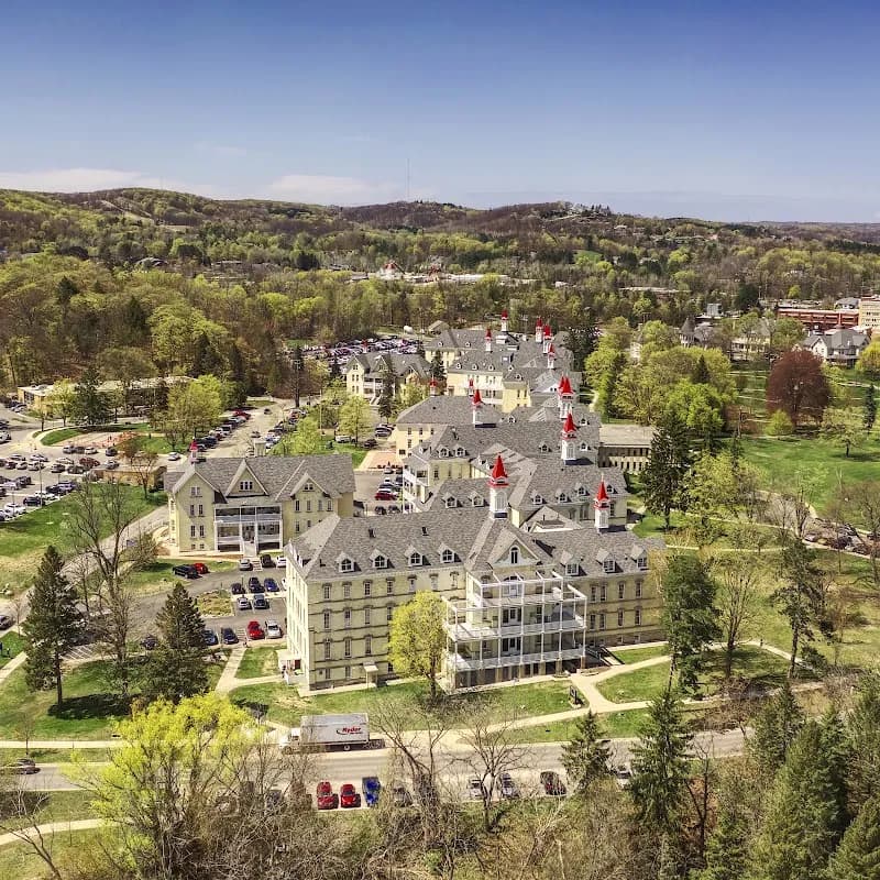 View of The Village at Grand Traverse Commons in Traverse City, MI