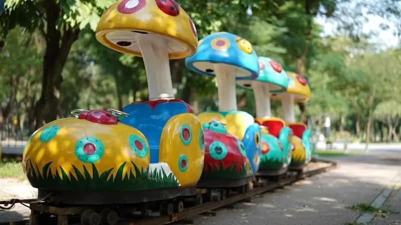 View of Thong Nhat Park in Hanoi, HN