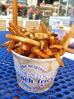 View of Thrasher's French Fries in Ocean City, MD