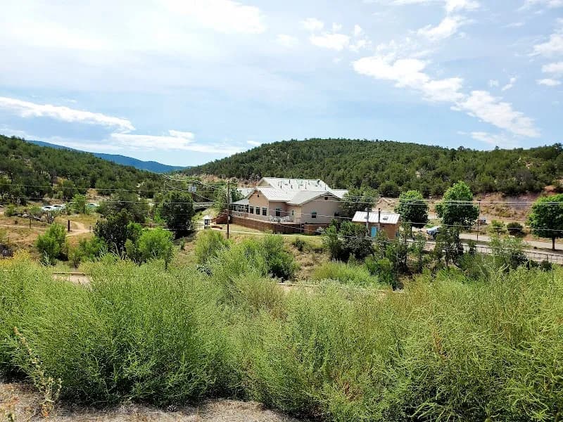 View of Tijeras Pueblo Archaeological Site in Tijeras, NM
