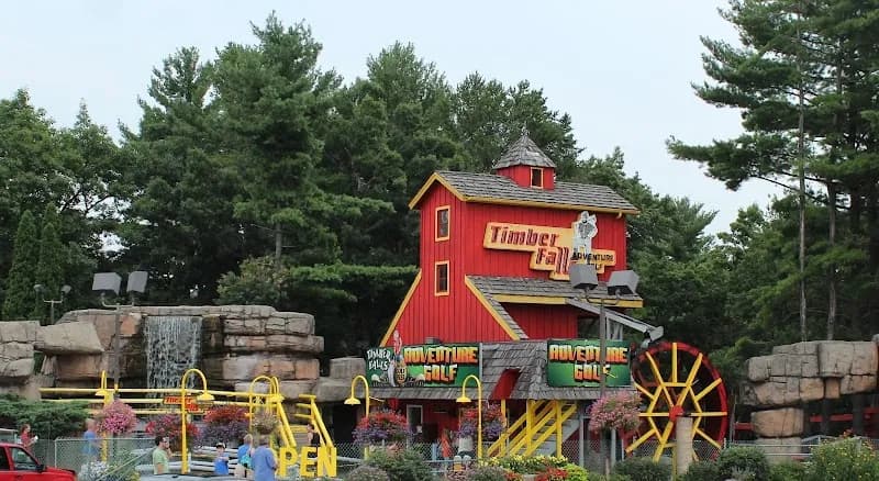 Timber Falls Adventure Park miniature golf course in Wisconsin Dells, WI