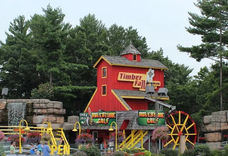View of Timber Falls Adventure Park in Wisconsin Dells, WI