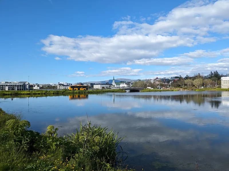 View of Tjörnin in Reykjavik, RVK