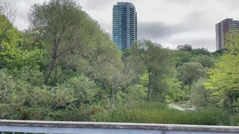 View of Todmorden Mills Heritage Site in Toronto, ON