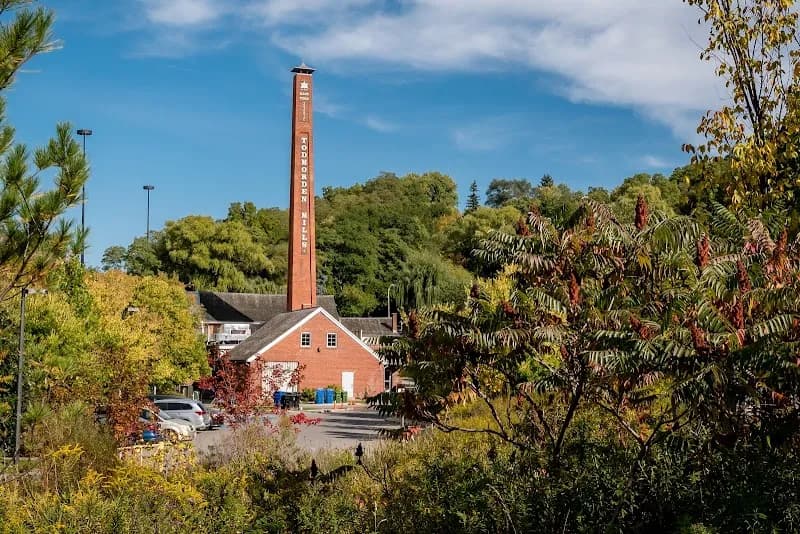 View of Todmorden Mills Heritage Site in Toronto, ON