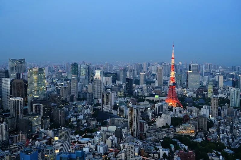 View of Tokyo Tower in Tokyo, TK