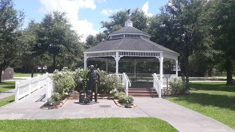 View of Tomball Railroad Depot Plaza in Tomball, TX