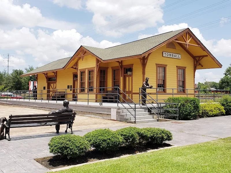 View of Tomball Railroad Depot Plaza in Tomball, TX