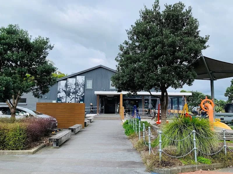 View of Torpedo Bay Navy Museum in Devonport, AKL