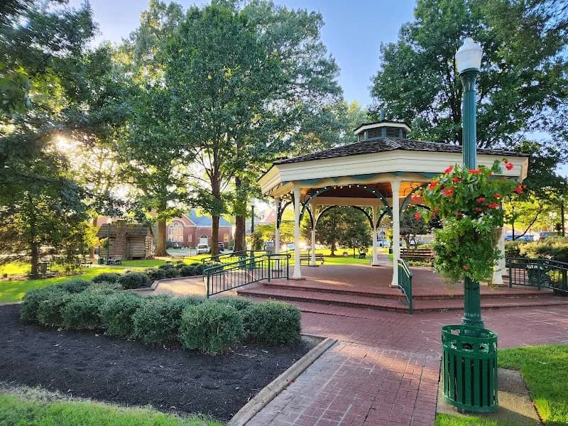 View of Town Square Park in Collierville, TN
