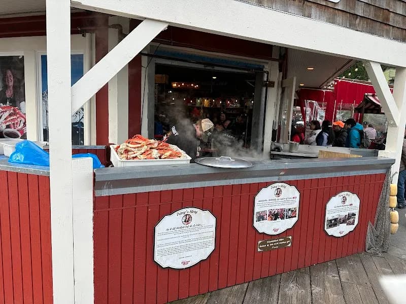 View of Tracy's King Crab Shack in Juneau, AK