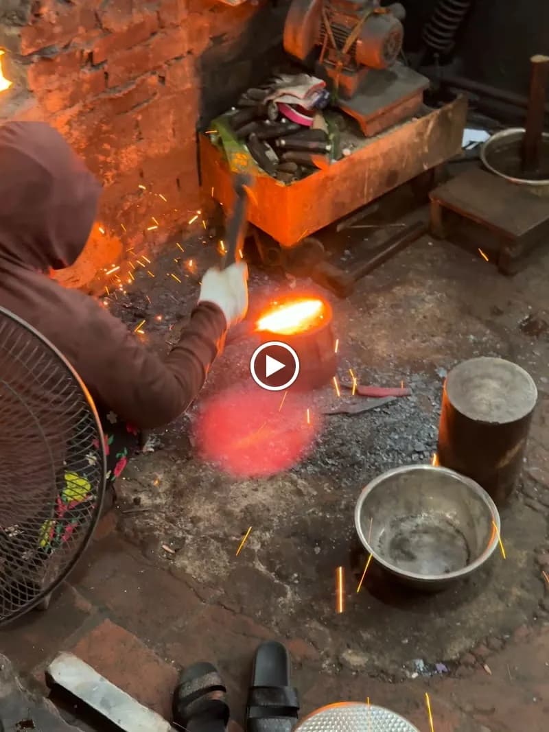 View of Traditional Craft Workshop Village in Chương Mỹ, HN
