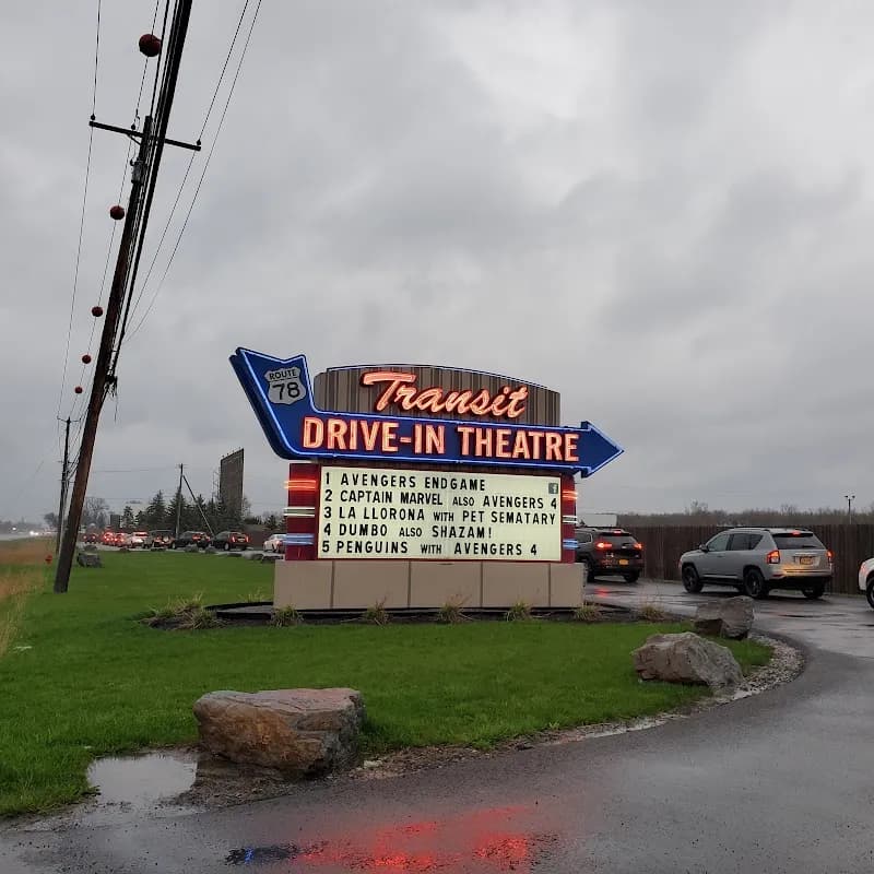 View of Transit Drive-In Theatre in Depew, NY