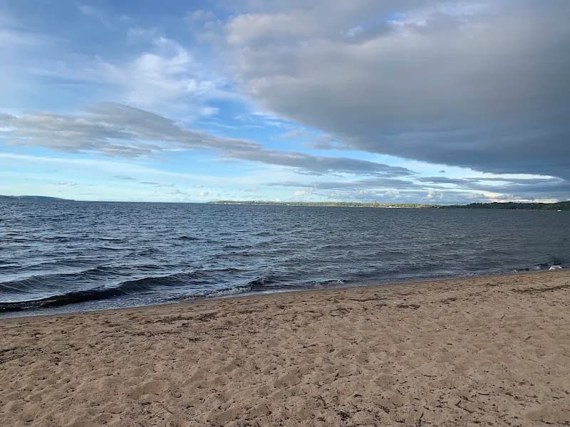 View of Traverse City State Park Beach in Traverse City, MI