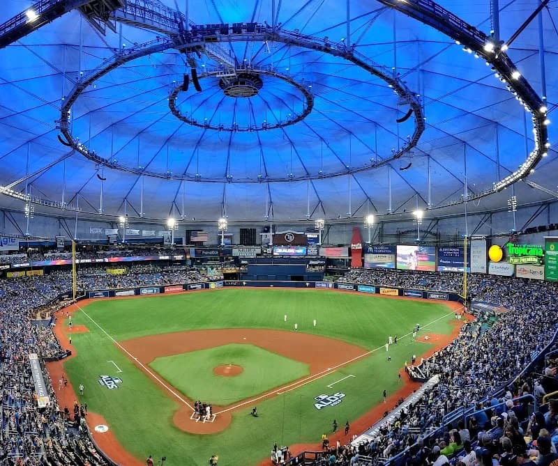 View of Tropicana Field in St. Petersburg, FL