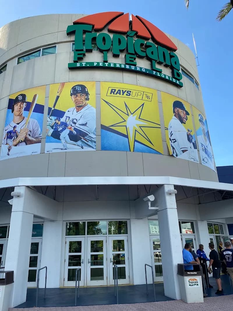 View of Tropicana Field in St. Petersburg, FL