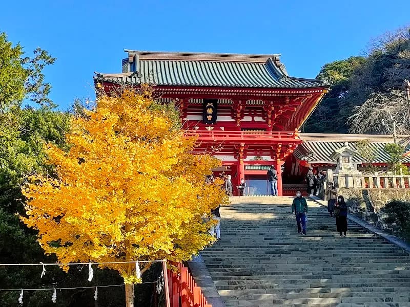 View of Tsurugaoka Hachimangu in Kamakura, Kanagawa