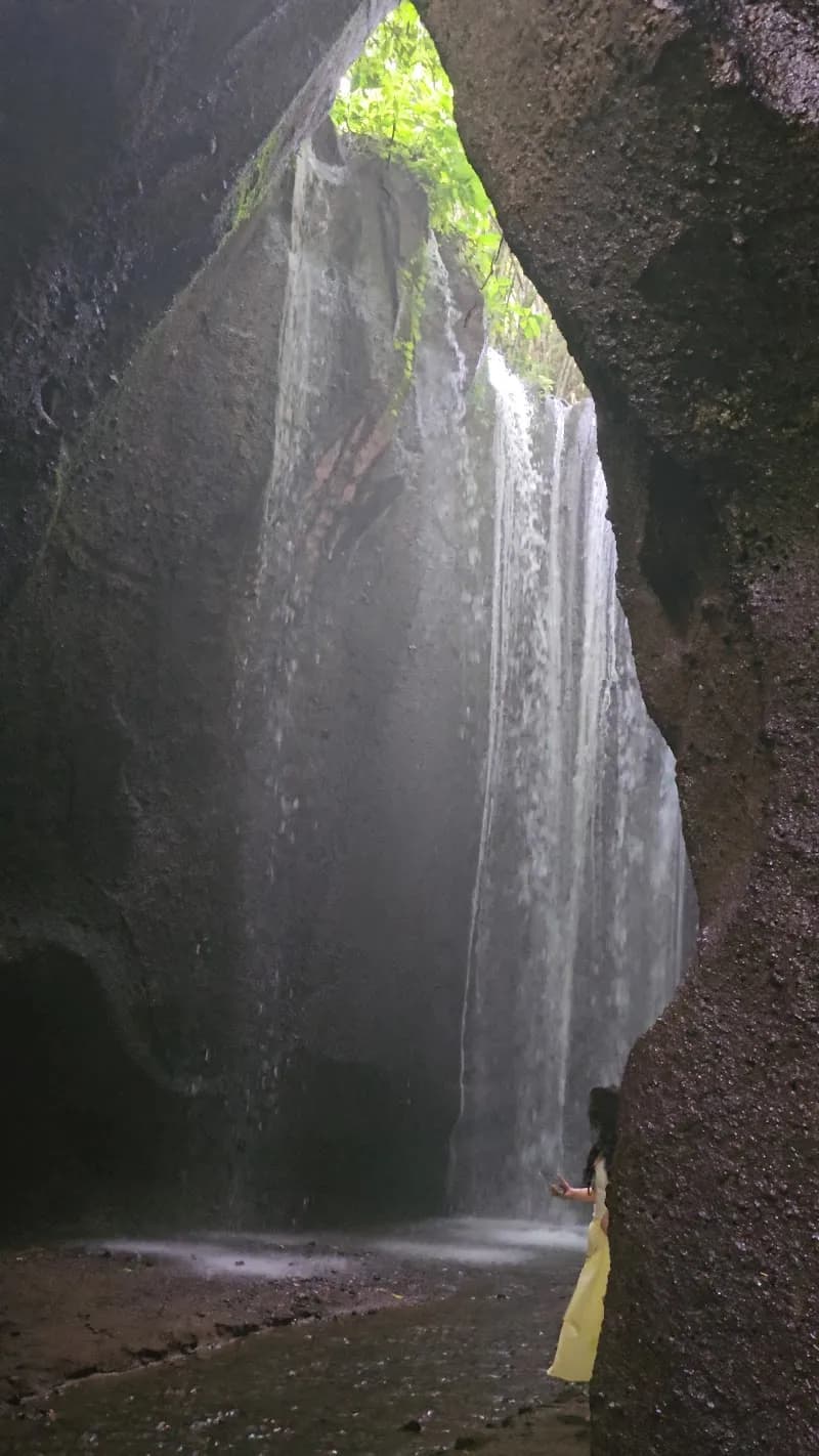 View of Tukad Cepung Waterfall in Bangli, Bali