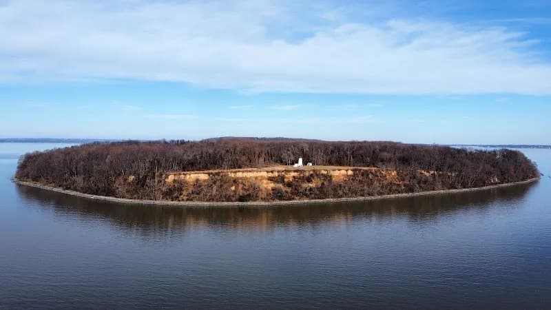 View of Turkey Point Lighthouse in Essex, MD