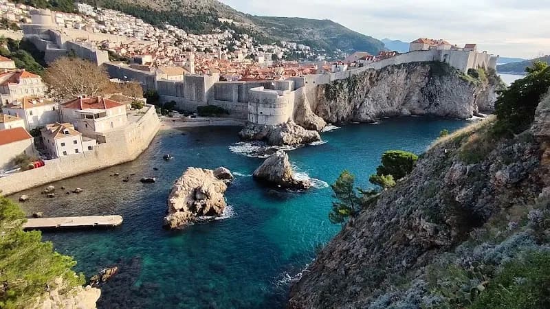 View of Tvrđava Lovrjenac / Lovrjenac Fortress in Dubrovnik, DN