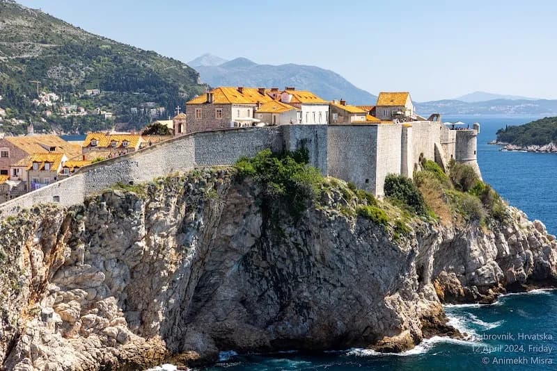 View of Tvrđava Lovrjenac / Lovrjenac Fortress in Dubrovnik, DN