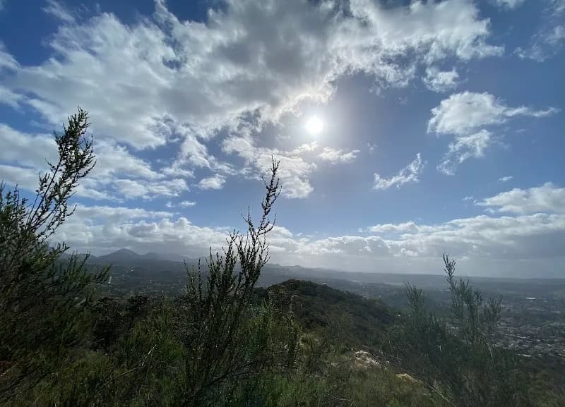 View of Twin Peaks Trail in Poway, CA