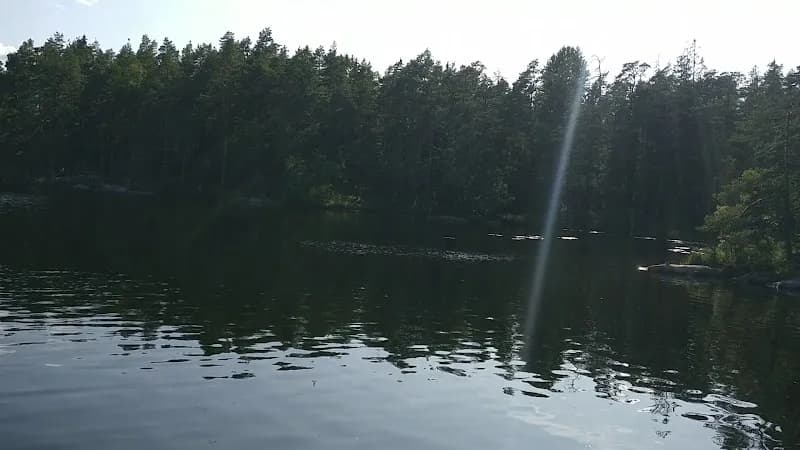 View of Tyresta National Park and Nature Reserve in Tyresö, Stockholm