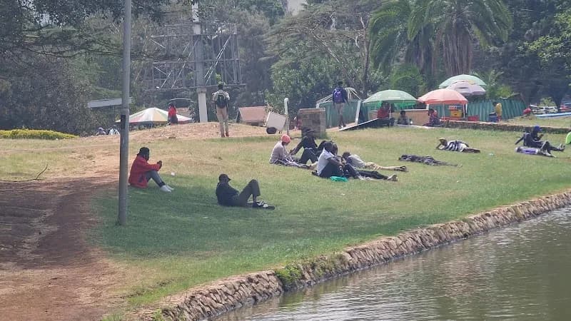 View of Uhuru Park in Nairobi, NBO