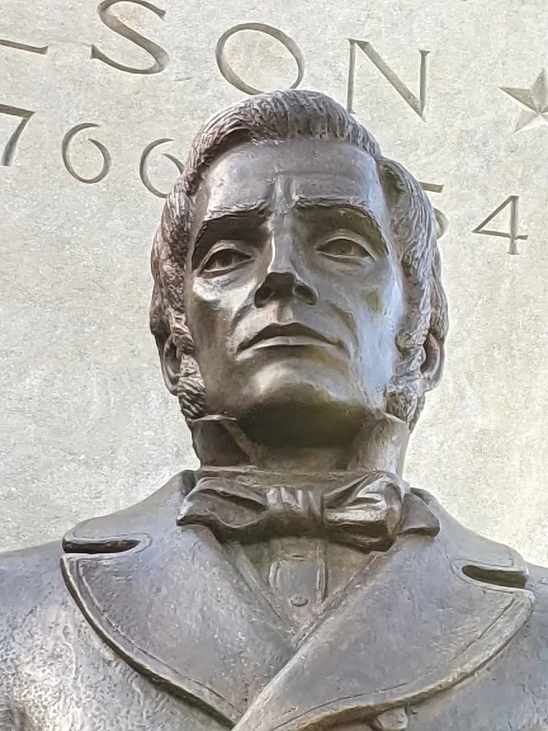 View of Uncle Sam Memorial Statue in Arlington, MA