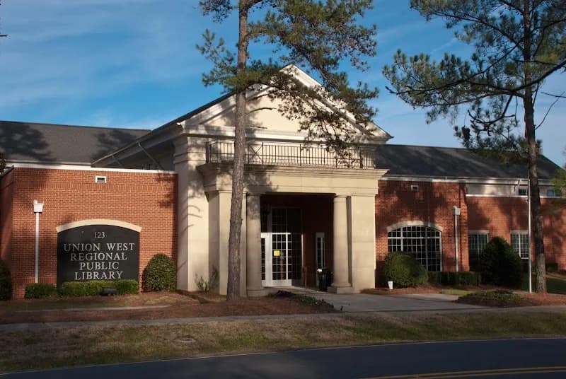 View of Union West Regional Library in Indian Trail, NC