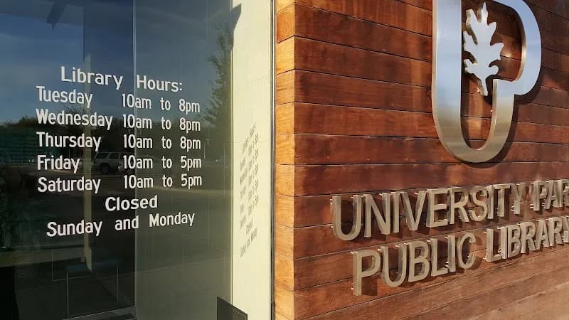 View of University Park Public Library in University Park, TX