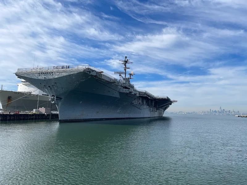 View of USS Hornet - Sea, Air and Space Museum in Alameda, CA