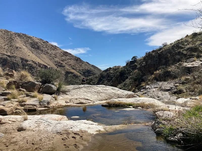 View of Ventana Canyon Trailhead in Catalina Foothills, AZ