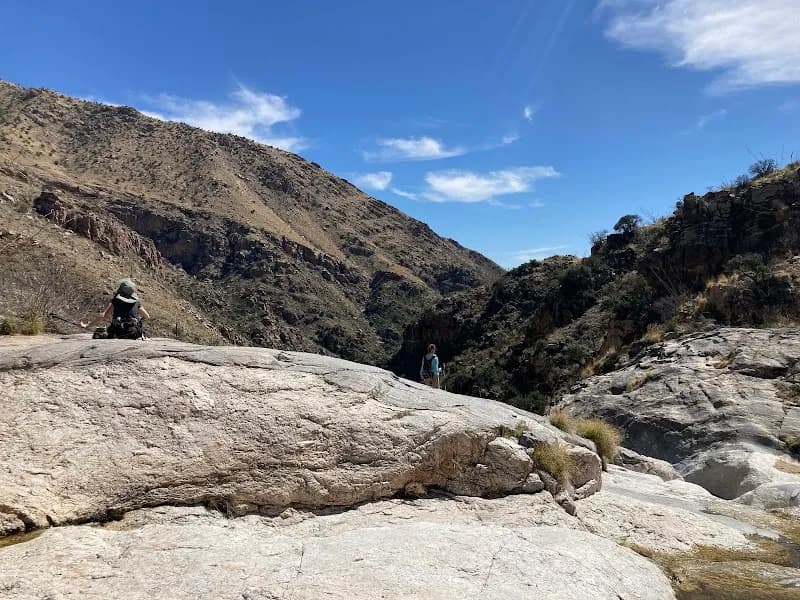 View of Ventana Canyon Trailhead in Catalina Foothills, AZ