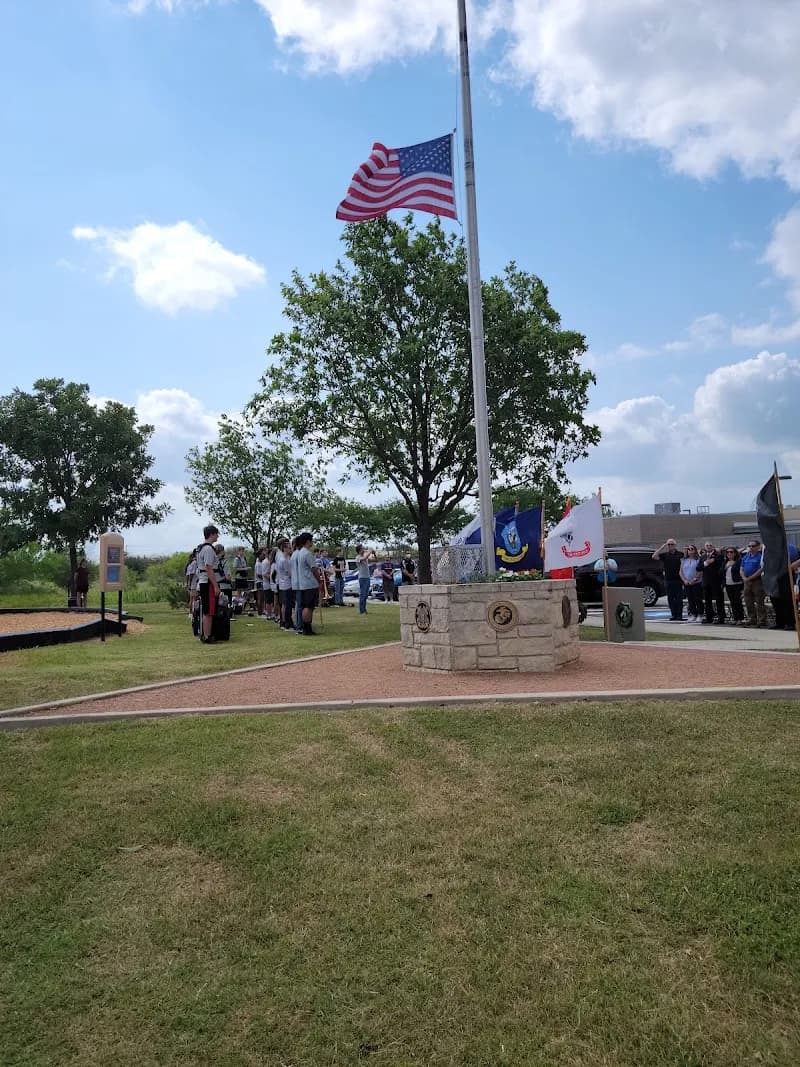 View of Veterans Memorial Park in Cibolo, TX