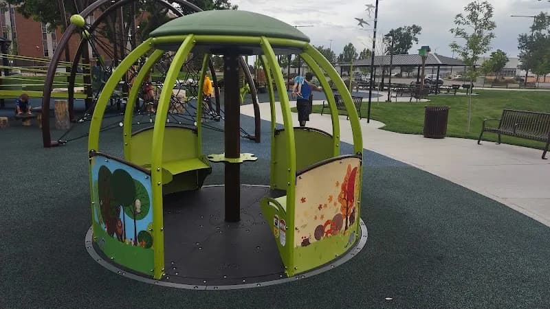 View of Veterans Memorial Park in Commerce City, CO