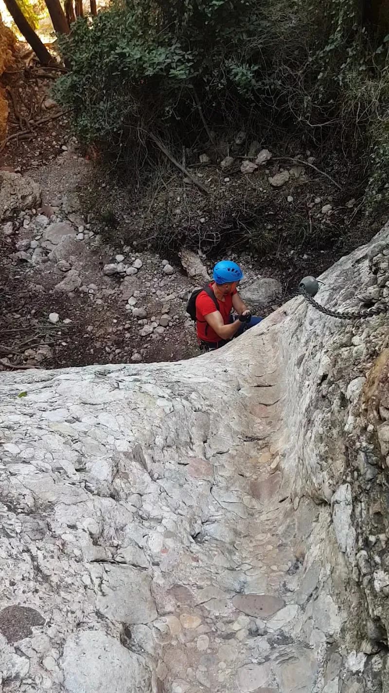 View of Via ferrada Canal de les Dames K4 in Montserrat, CT