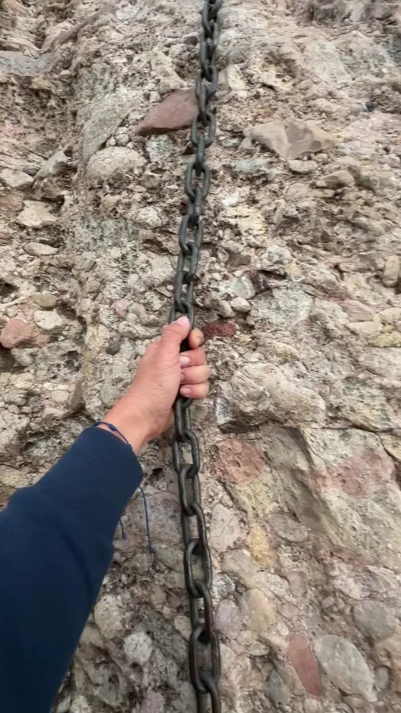 View of Via ferrada Canal de les Dames K4 in Montserrat, CT