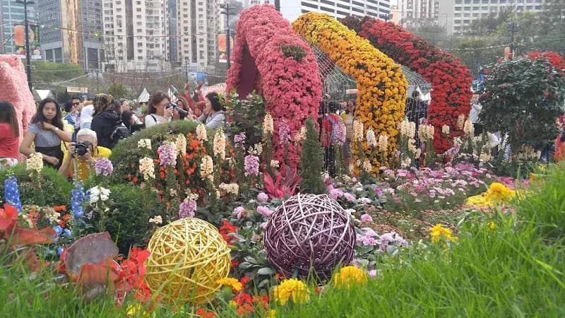 View of Victoria Park in Causeway Bay, HK