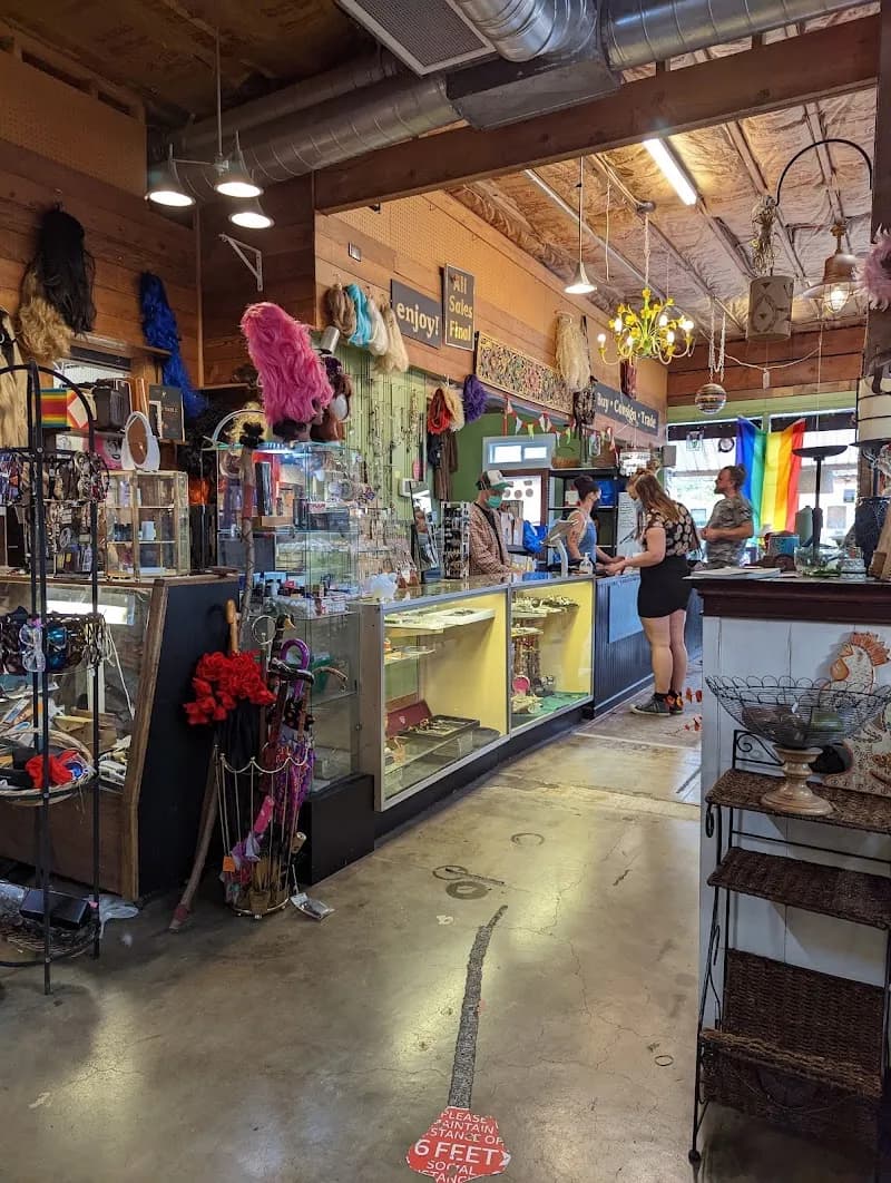 View of Village Merchants in Multnomah Village, OR