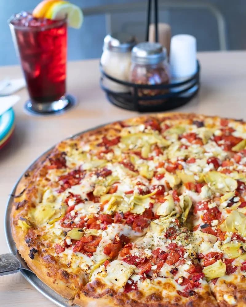 View of Village Pizza in North Valley, NM