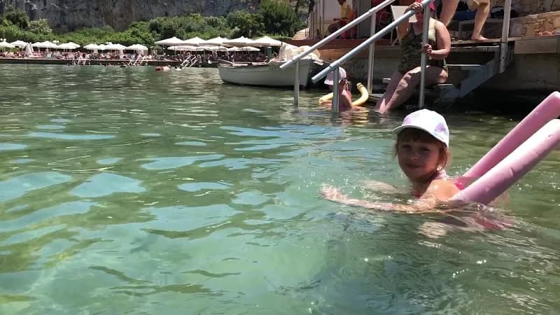 View of Vouliagmeni Lake in Vouliagmeni, AT