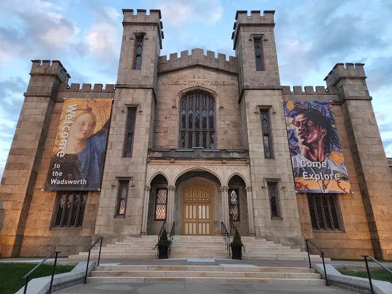 View of Wadsworth Atheneum Museum of Art in Hartford, CT