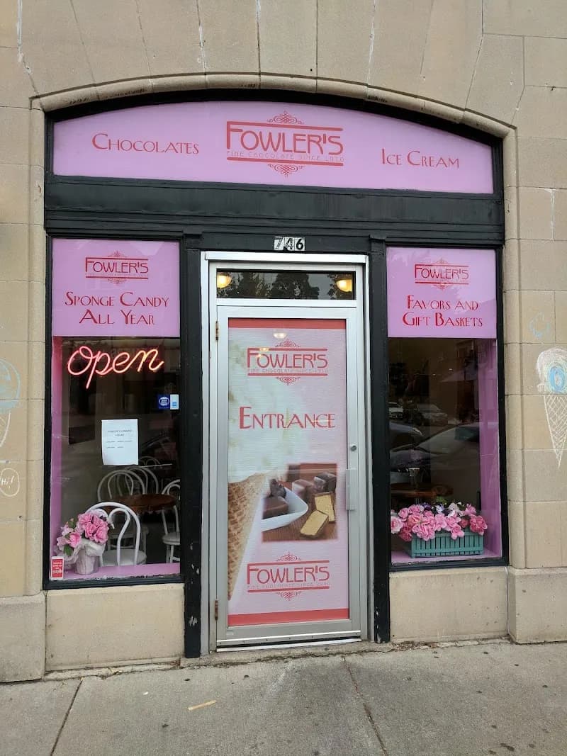 View of Wahl's Candies in Elmwood Village, NY