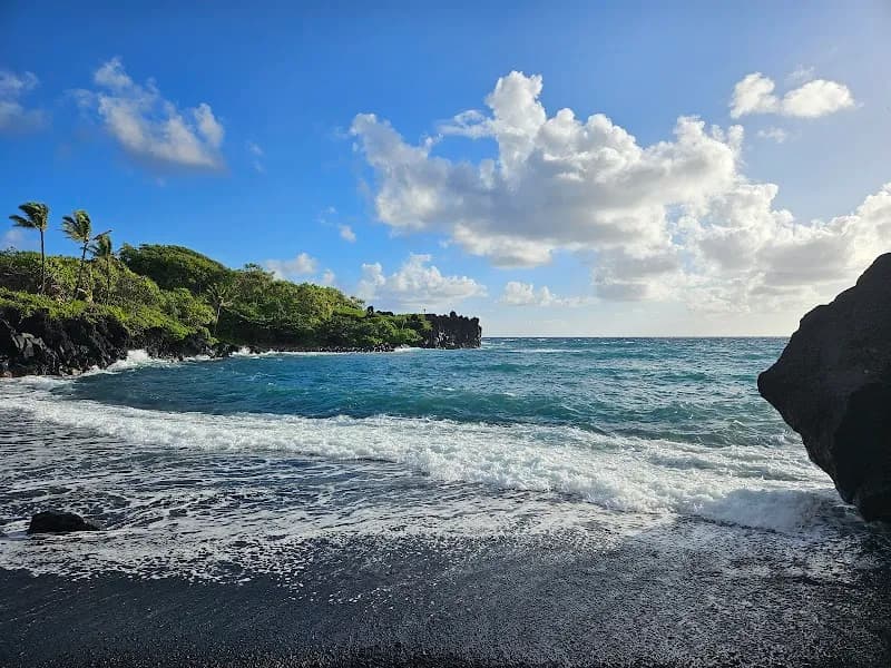 View of Waiʻānapanapa State Park in Maui, HI