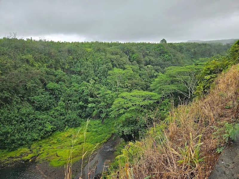 View of Wailua Falls in Kauai, HI